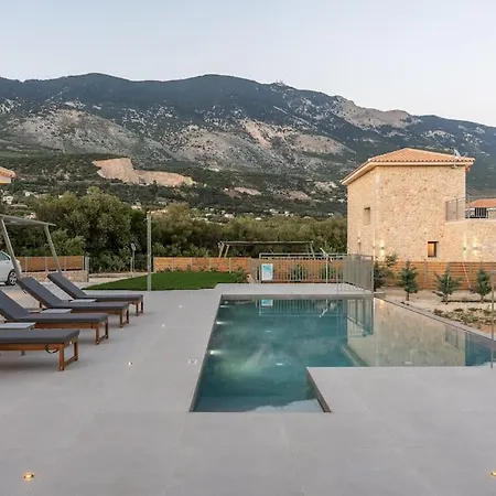 别墅 Brand New: Kefalonia Stone - Trapezaki Retreat 特拉佩扎奇