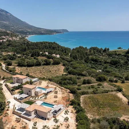 别墅 Brand New: Kefalonia Stone - Trapezaki Retreat *